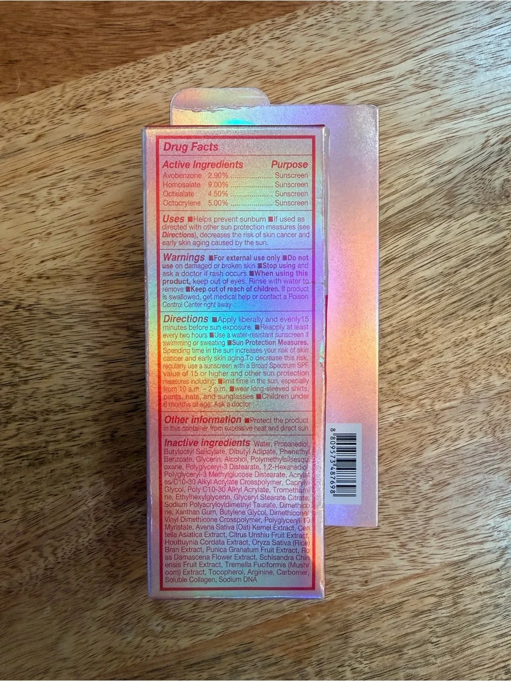 NIB Troubless GLASS GLOW+ PDRN Collagen Sunscreen SPF 50